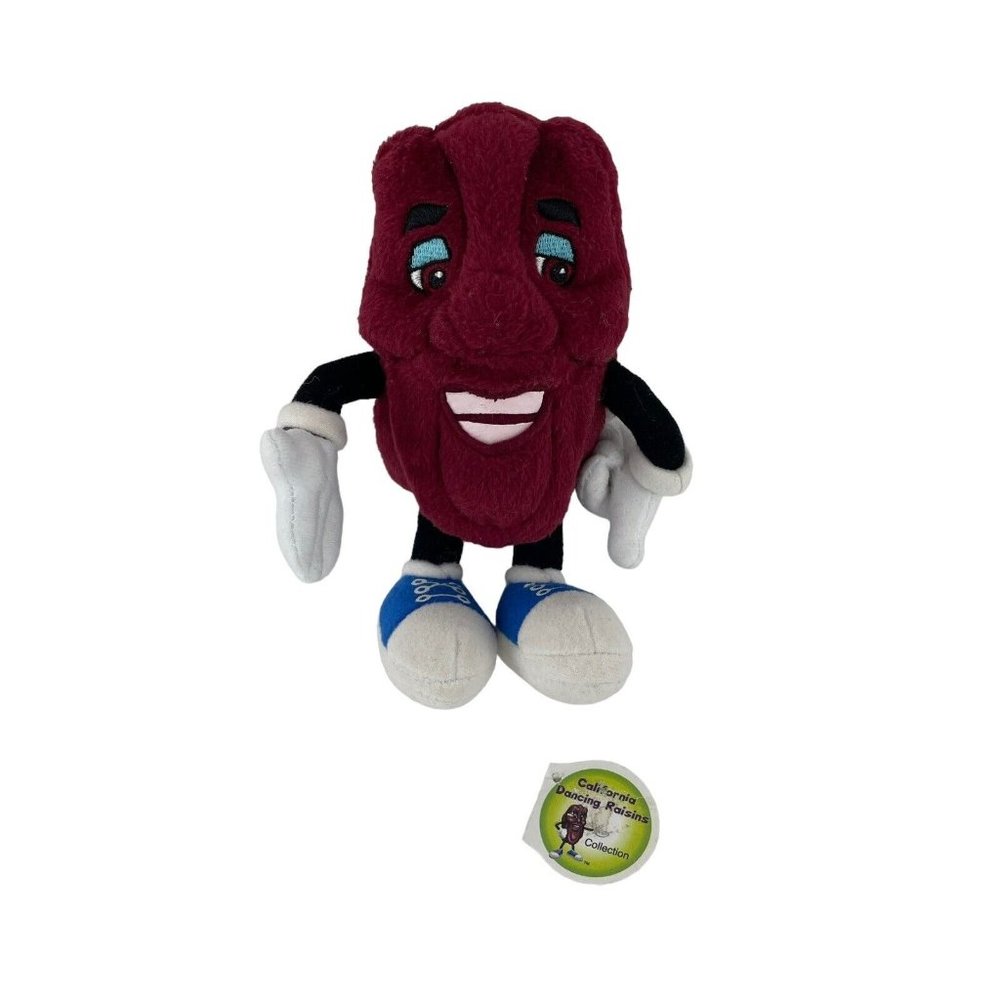 California Dancing Raisins Plush 7" Stuffed Animal‎ Toy Vintage 2003